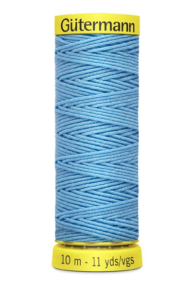 Elastisches Nähgarn hellblau 6037 - 10m Elasticfaden No.18 von Gütermann