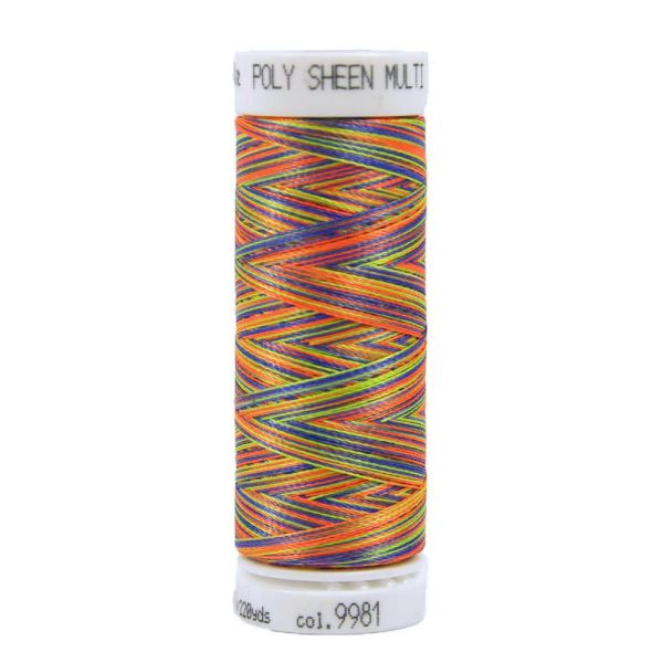 Stickgarn Poly Sheen Multi No. 40 bunt - 200m Nähgarn 9981 Mettler multicolor