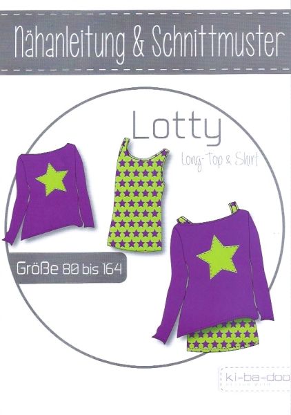 Schnittmuster Doppelshirt Longtop Lotty von KiBaDoo