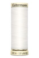 Nähgarn rein weiß Fb. 800 - 100m Allesnäher Garn von Gütermann - Nähseide Nähgarn rein weiß Fb. 800 - 100m Allesnäher Garn von Gütermann - Nähseide