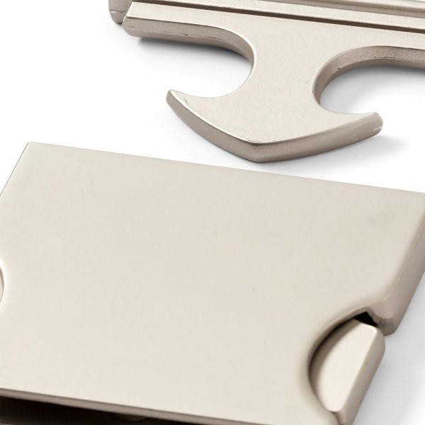 Metall Steckschnalle silber 40mm für Gürtel und Taschen von Prym