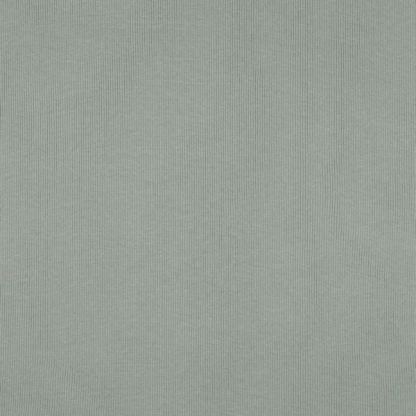 Bio Strickbündchen dusty green – fein geripptes Bündchen 2x2 Organic Rib Tube helles grün