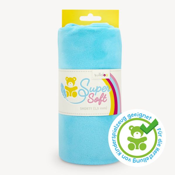 Kullaloo Plüsch SuperSoft Shorty türkis - Silky Minky Kuschel Nicki 100x75cm