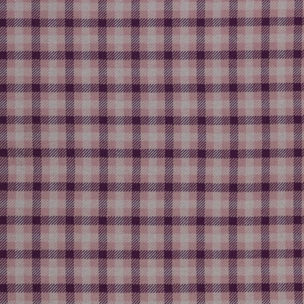 Strick Jacquard mit Karomuster in flieder lila - Design Plaid by Käselotti von Swafing