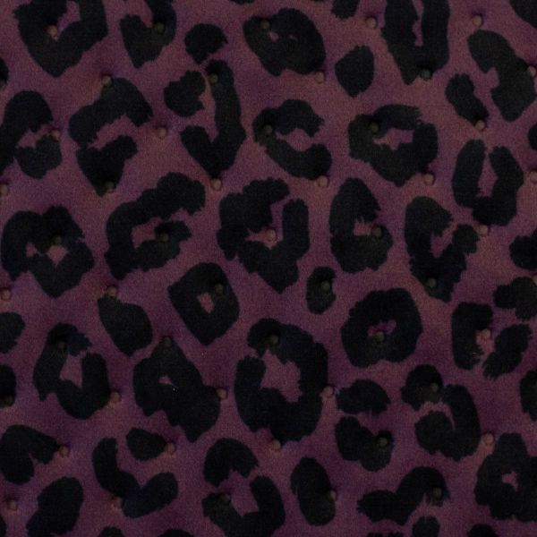 Samt Stepper Samos in beere - Leo Velvet Animalprint von Swafing