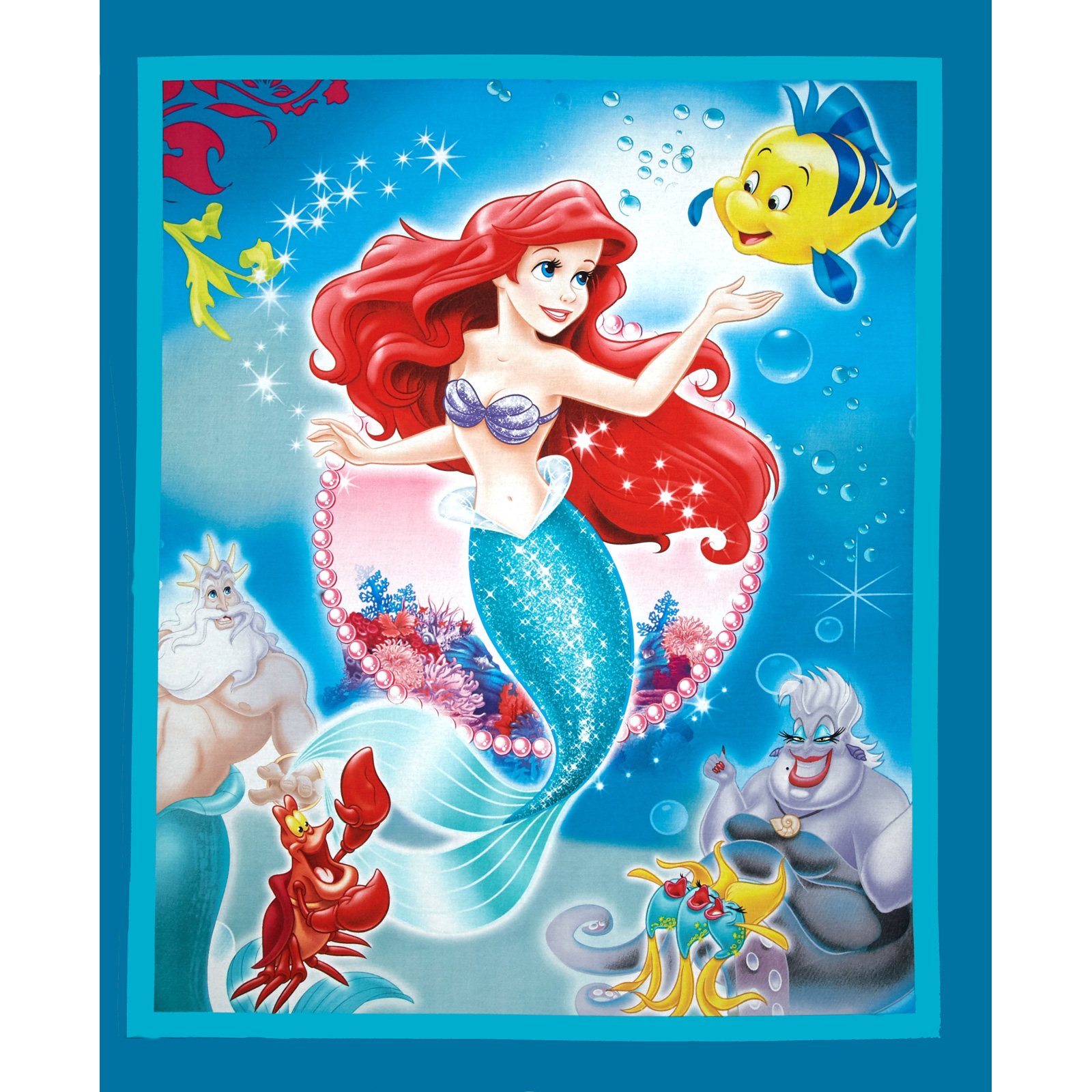 Baumwolle Disney The Little Mermaid – Arielle – 90x110 cm | Rotznasen &  Zuckerschnuten