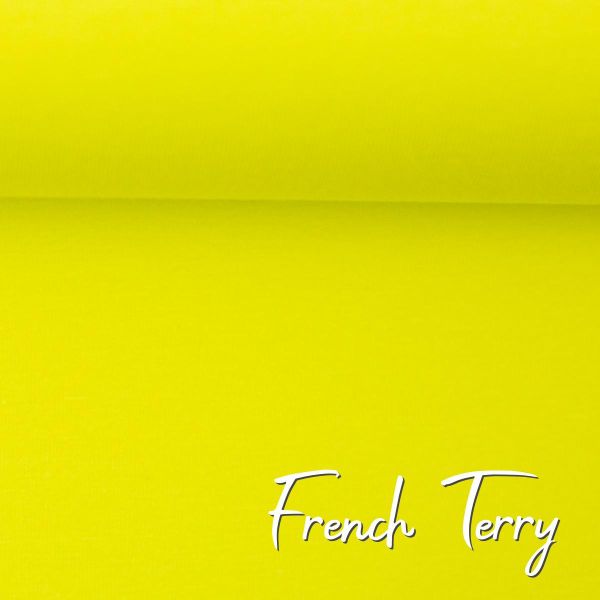 Sweat uni lime neon apfelgrün - French Terry MAIKE von Swafing