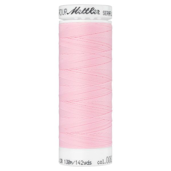 Seraflex Elastikgarn zartes rosa - 130m Nähgarn für elastische Nähte No.120 von Mettler