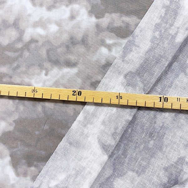 Baumwolle Batik grau - Serie Misty by Cedar West von Clothwork