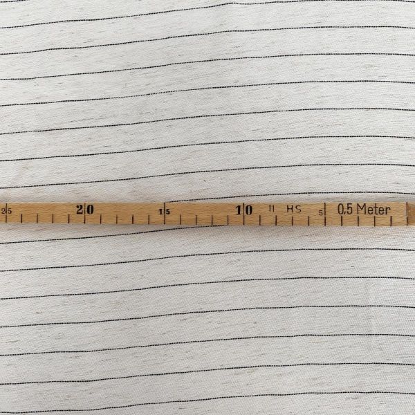 Gestreifter Viskose Leinen Stoff für wunderschöne Retro Kleider oder Home Accessoires 2cm