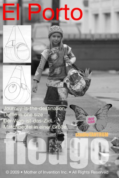 SALE - große Tasche Weekender Sporttasche El Porto – Schnittmuster Farbenmix