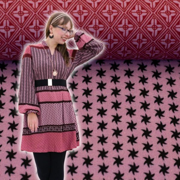 Viskose Kleider & Hosenstoff grafisch gemustert beere - Molina von Swafing by Bienvenido Colorido