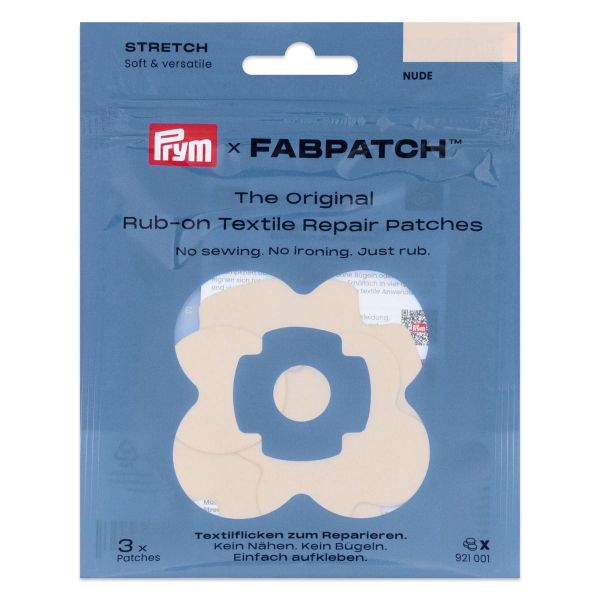 Prym x FabPatch Stretch Reparaturflicken beige 3 Stück