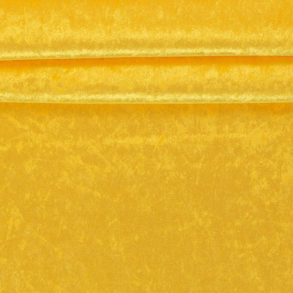 Pannesamt in gelb - Samtstoff für Deko Karneval Fasching Biene Ente Löwe