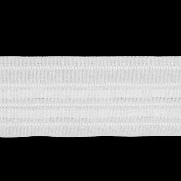 Gardinenband 60 mm mit Universalfalten weiß für eine gleichmäßige Raffung