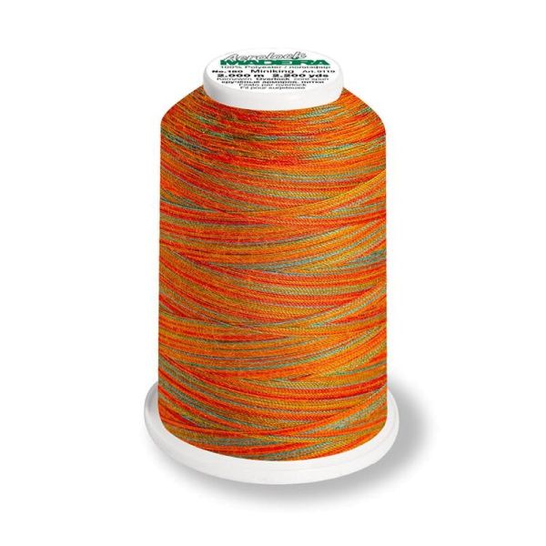 Aerolock 125 Multicolor sunset - 1200m Miniking von Madeira rot orange - Overlock Garn