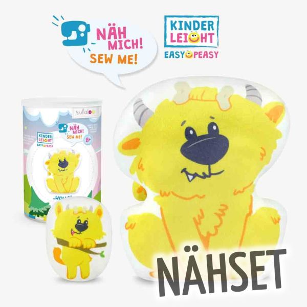 Kullaloo Nähset WALDGEIST WOLLE – Nähset für ein Kuscheltier super easy