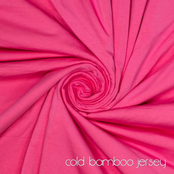 Viskose Jersey knitterfrei aus Bambus fuchsia pink - cold bamboo jersey knit