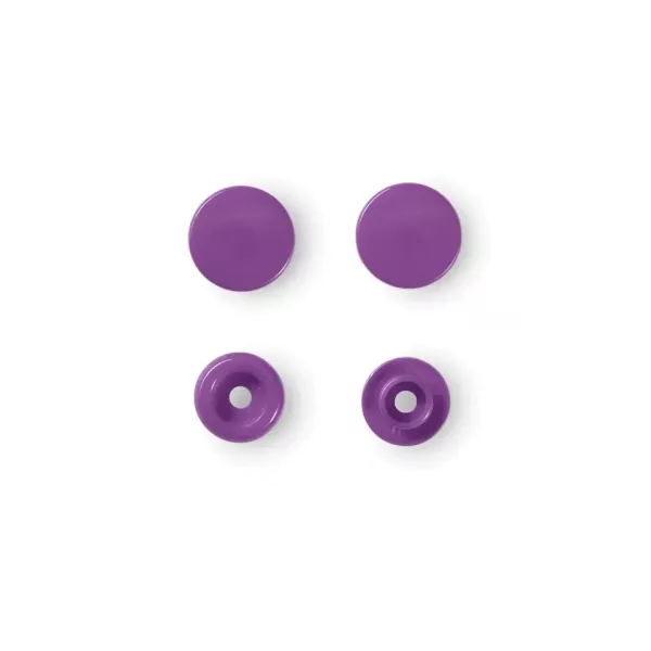 30 Prym Color Snaps – Lila Druckknöpfe (Ø 12,4 mm) für Kleidung & Accessoires