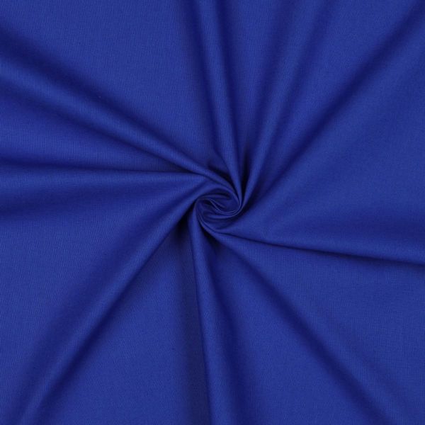 Baumwollstoff uni royalblau - Baumwolle Popeline – Cotton Poplin cobalt