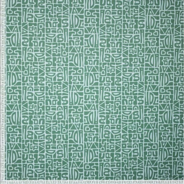 YOGA STRETCH Abstrakt mint grün - Funktionsjersey für Sportbekleidung geometrische Muster