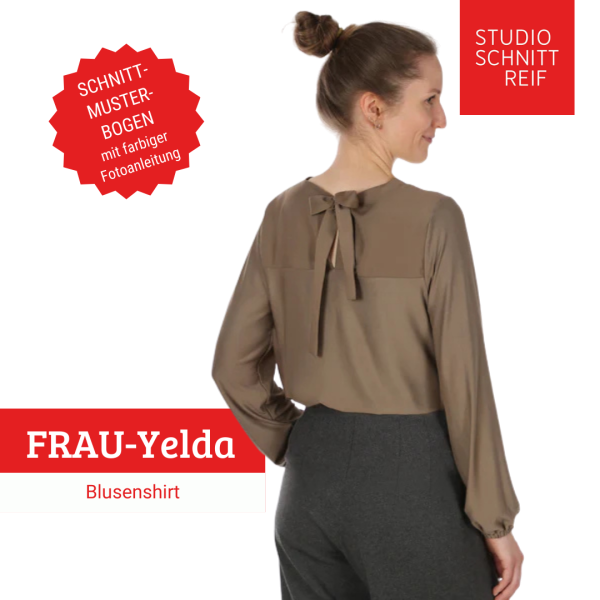 Schnittmuster FRAU YELDA • Shirt mit Schleife von Studio Schnittreif • Gr. XS-XXL