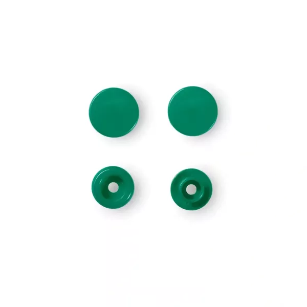 30 Prym Color Snaps – Grasgrüne Druckknöpfe (Ø 12,4 mm) für Kleidung & Accessoires