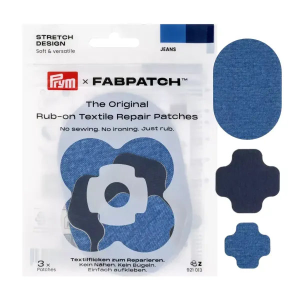 Prym x FabPatch Stretch Reparaturflicken Jeans 3 Stück