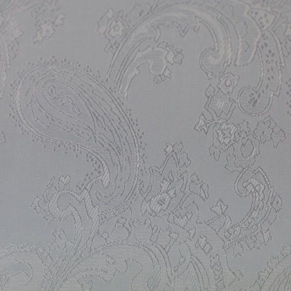 Futterstoff Filati eisblau-hellgrau mit Paisley – Swafing