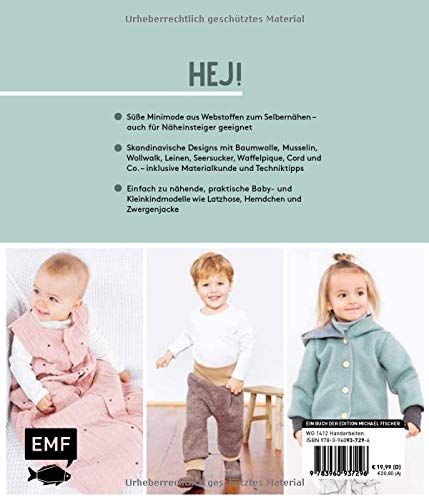 HEJ. Minimode – Kleidung nähen für Babys und Kleinkinder in Gr. 50-104 von Jules Naht