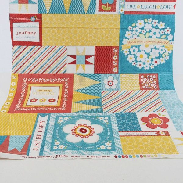 Baumwolle Appli Patches bunt - Serie Juicy Fruit 50x110cm