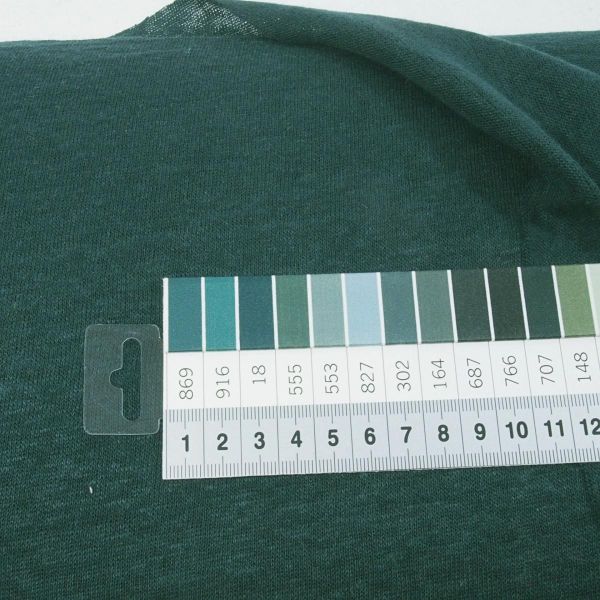 Leinen Strick dunkelgrün - Mind the Maker Fine Linen Knit Bottle Green Feinstrick