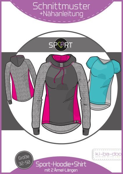 Schnittmuster SPORT Hoodie Shirt von KiBaDoo