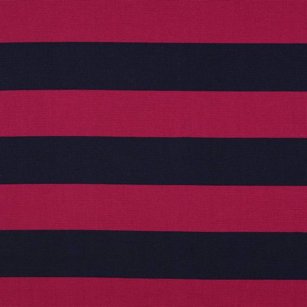 Baumwolle Canvas breite Streifen fuchsia marine – Dekostoff für Taschen & Kissen Blockstreifen
