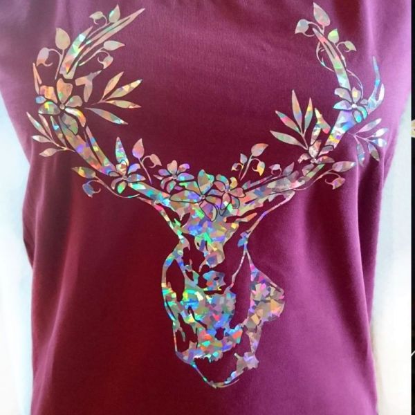 Flexfolie für Textildruck Holo chystal A4 - Plotterfolie Plottermarie Funkelfolie 105µ