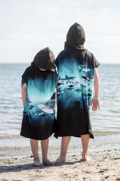 French Terry Shark Tank - Haifische - Salty Soul by Thorsten Berger - 85cm Panel