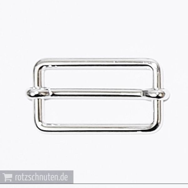 Metall Stegschnalle 30mm silber – für Taschen & Gurtbänder | Leiterschnalle regulierbar
