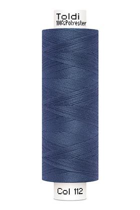 großes Rolle Nähgarn blaugrau Fb.112 - 500m Gütermann Allesnäher - Toldi Nähseide