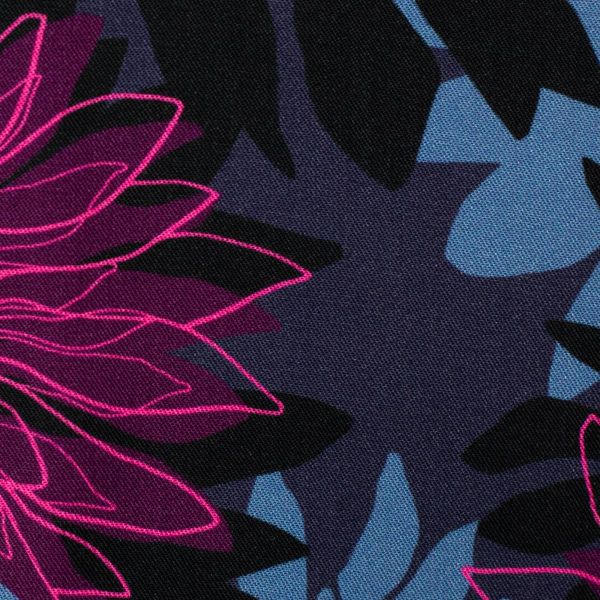 Viskose Kleider & Hosenstoff Blüten blau violett - Asteria by Thorsten Berger von Swafing