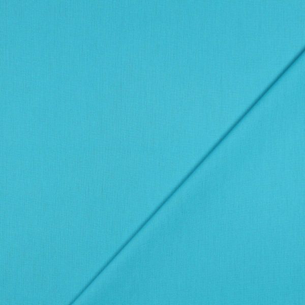 Baumwollstoff uni türkis - Baumwolle Popeline – Cotton Poplin turquoise