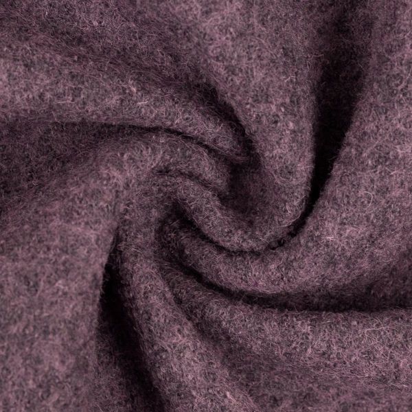 Klassischer Walkloden aus 100% Wolle brombeere mulesingfrei – Wollwalk Naomi melange von Swafing