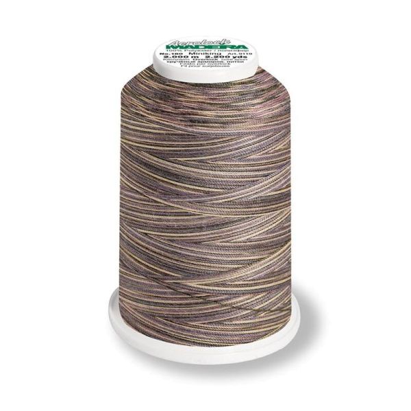 Aerolock 125 Multicolor oyster shell - 1200m Miniking von Madeira beige braun - Overlock Garn