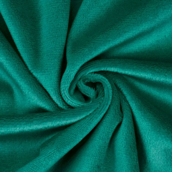 Kullaloo Plüsch SuperSoft Shorty emerald - Silky Minky Kuschel Nicki dunkelgrün 100x75cm