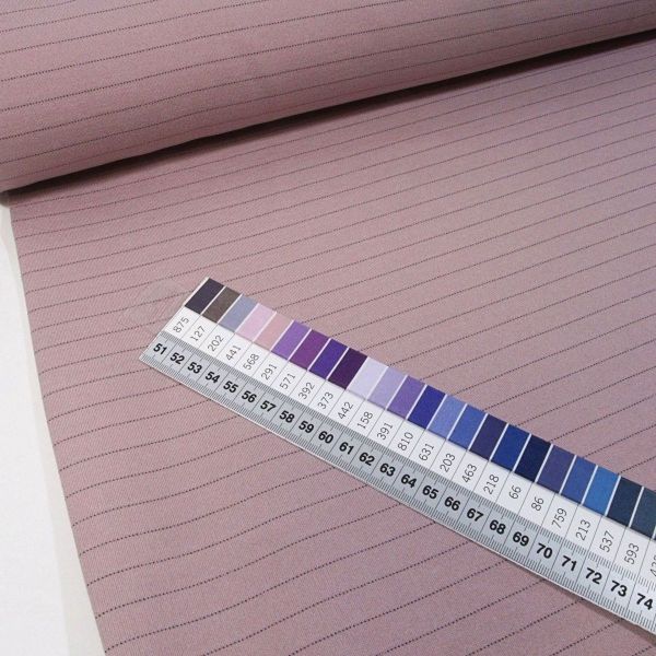 Interlock Jersey mit feinen Metallic Streifen altrosa – Viskosejersey Pia von Swafing