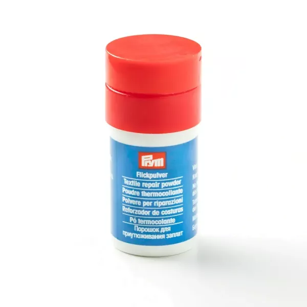Flickpulver von Prym - Klebstoff für Flicken und Säume zum bügeln