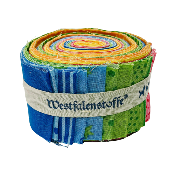 Stoffschnecke mit 20 Streifen aus der Serie Jungen Linie von Westfalenstoffe