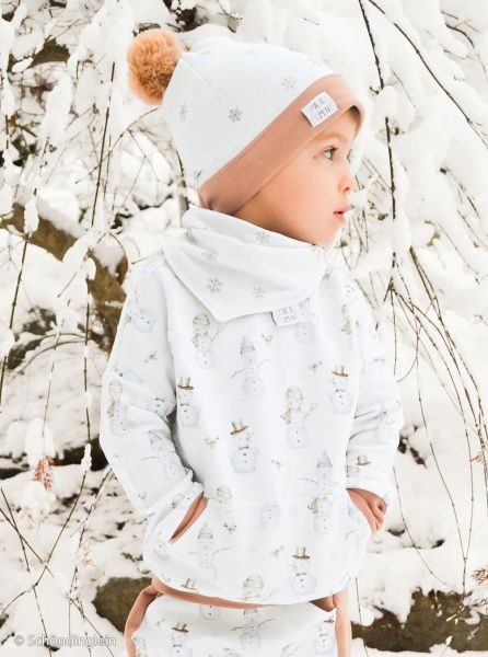 Sweat mit Schneemann creme - French Terry Snowman Beyond Nordic