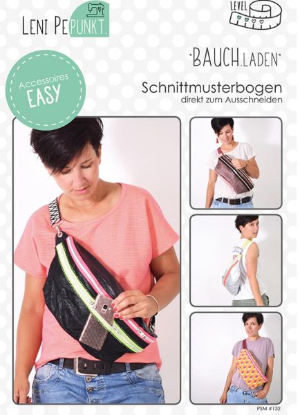 Schnittmuster BAUCH.laden - coole Maxi Bauchtasche Gürteltasche Crossover
