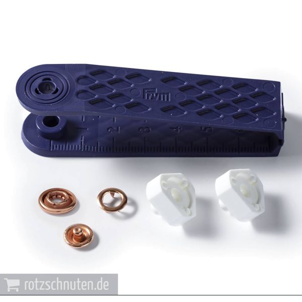 10 Jersey Druckknöpfe PRYM – 10mm kupfer mit Werkzeug