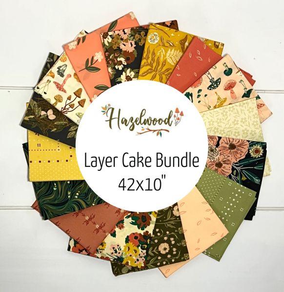 Layer Cake Stoffpaket Art Gallery Hazelwood - 42 Zuschnitt aus 16 Designs je 10" (25,4x25,4cm)